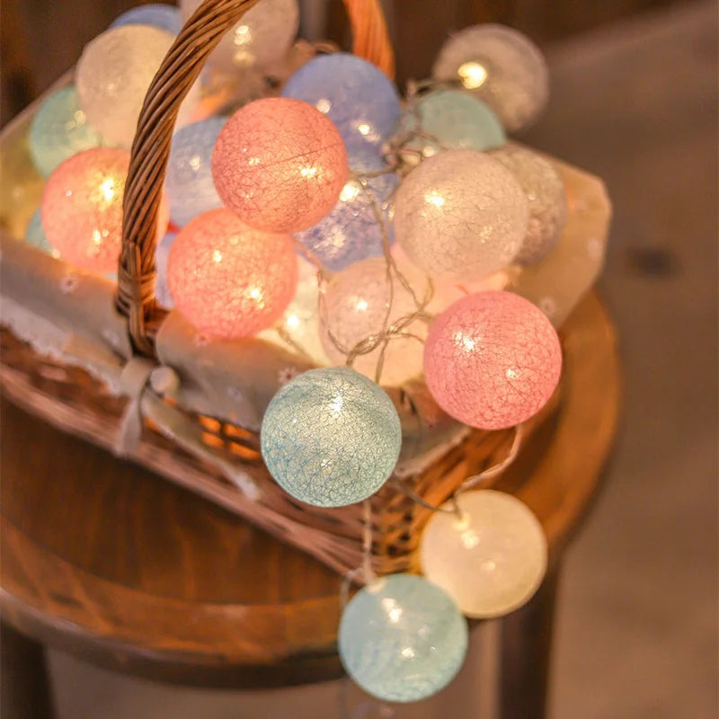 Christmas Cotton Fairy Lights