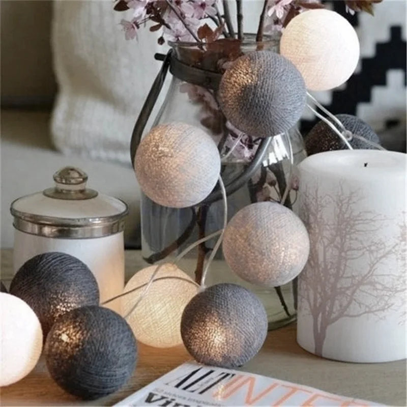 Christmas Cotton Fairy Lights