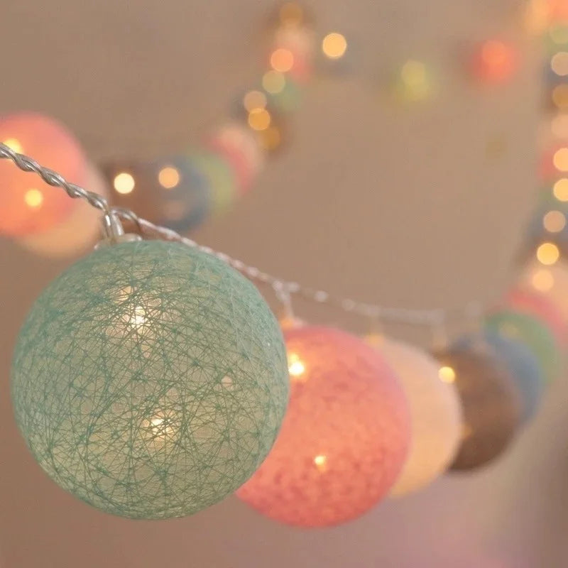 Christmas Cotton Fairy Lights