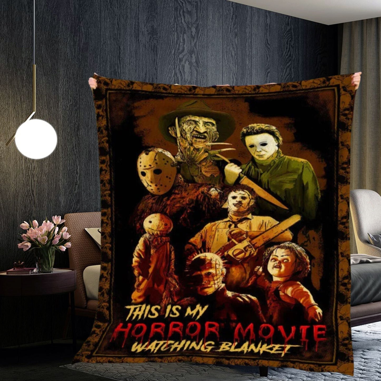 Fright Night Horror Movie Blanket