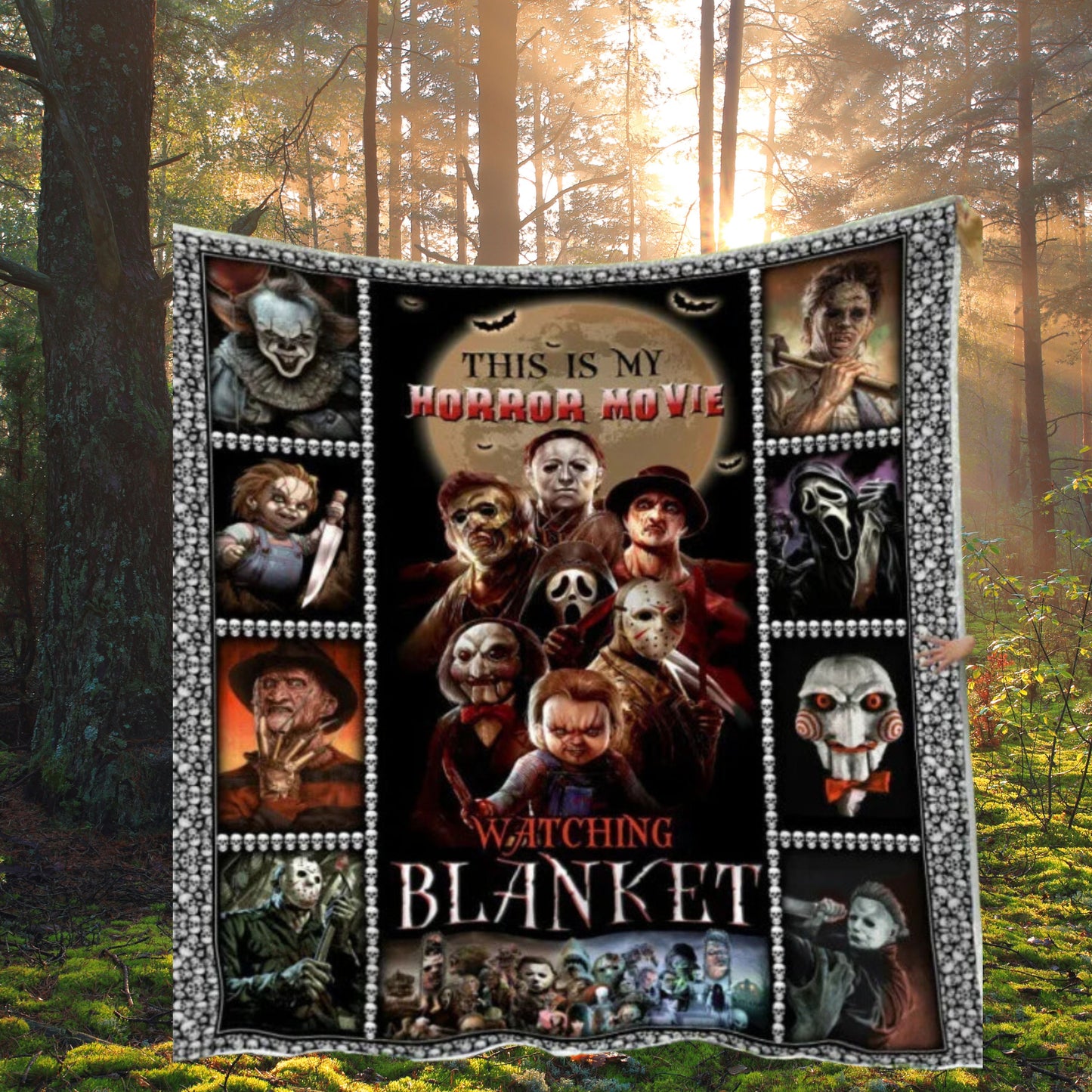 Fright Night Horror Movie Blanket
