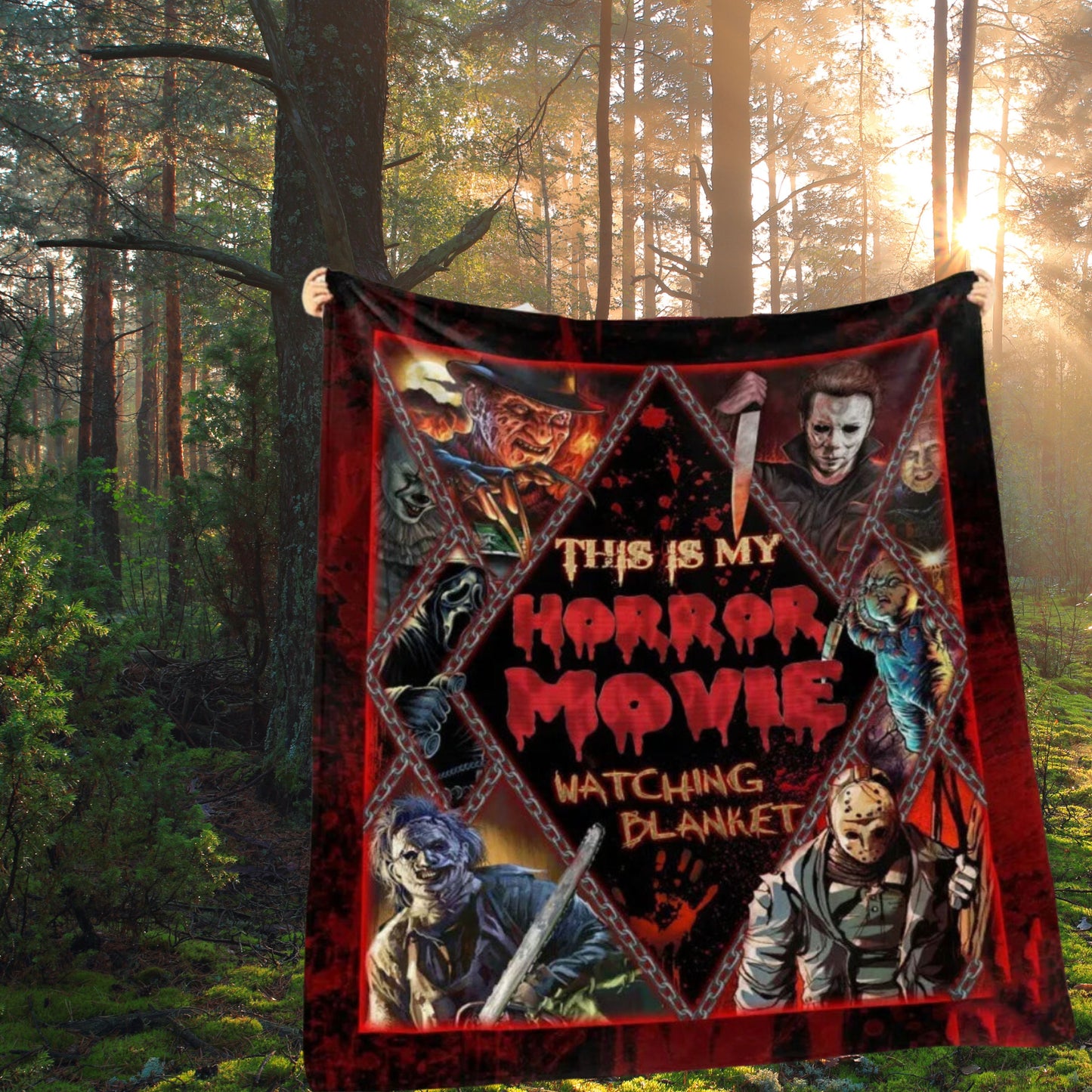 Fright Night Horror Movie Blanket