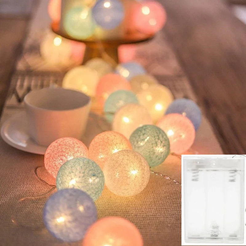Christmas Cotton Fairy Lights