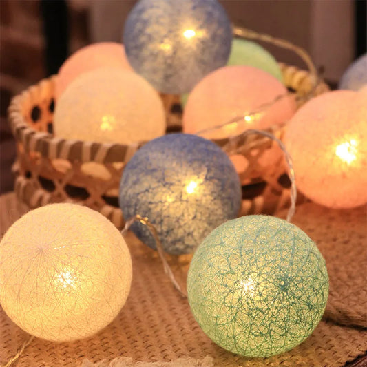 Christmas Cotton Fairy Lights