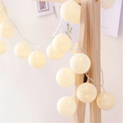 Christmas Cotton Fairy Lights