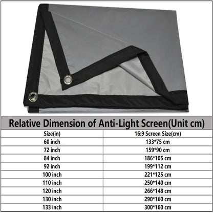 Anti-Light  Projector Screen