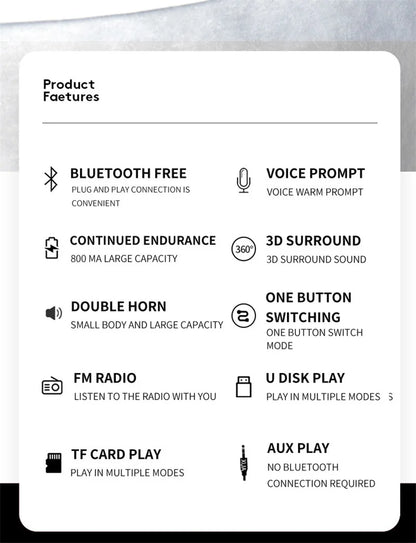 Wireless Portable Bluetooth Speaker